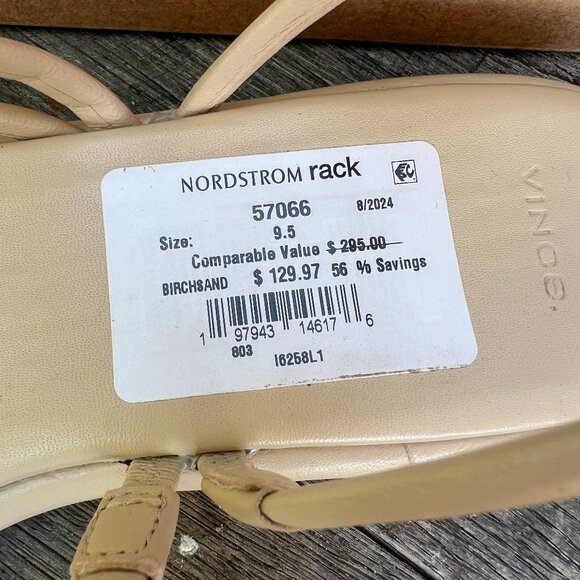 Vince Sandals - Leather - Lucila Birchsand - Like New - Size 9.5 - Picture 8 of 12